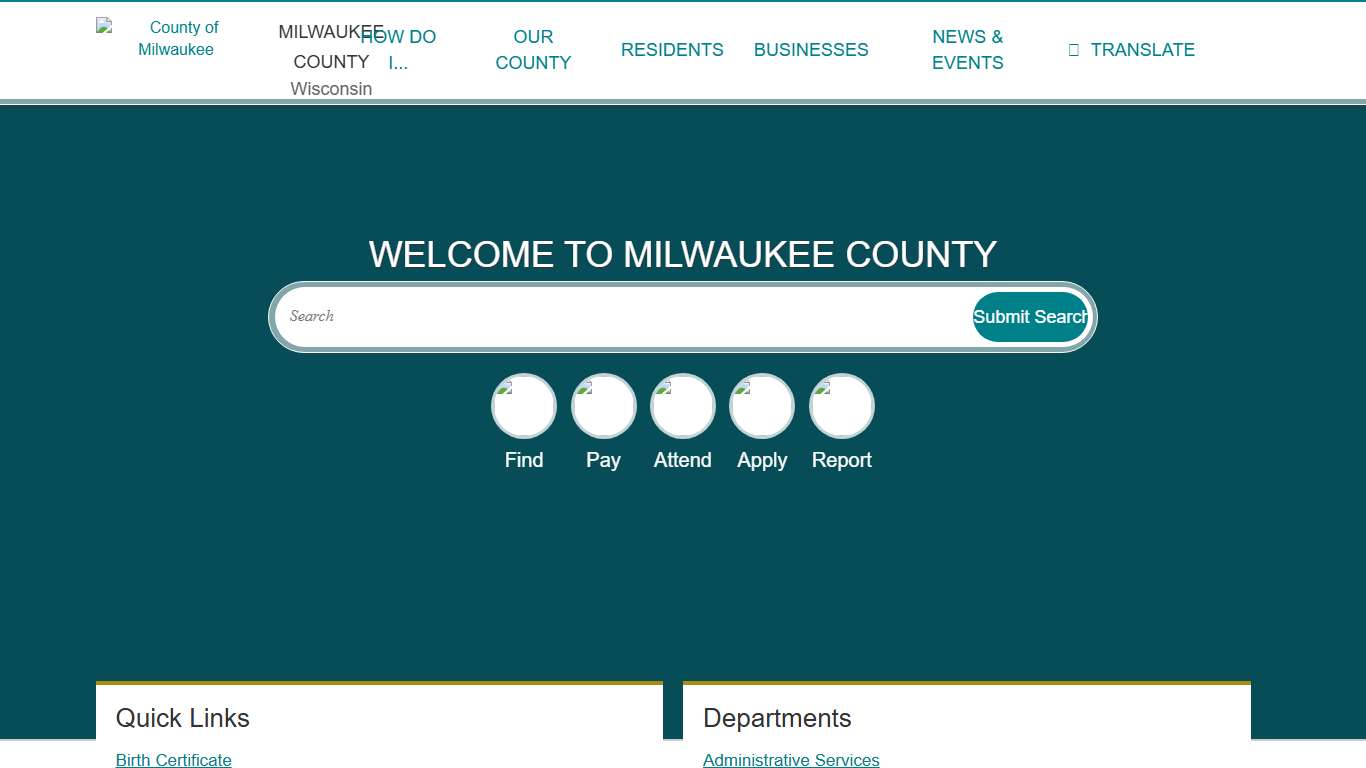 County of Milwaukee | Milwaukee County | Home | Milwaukee County